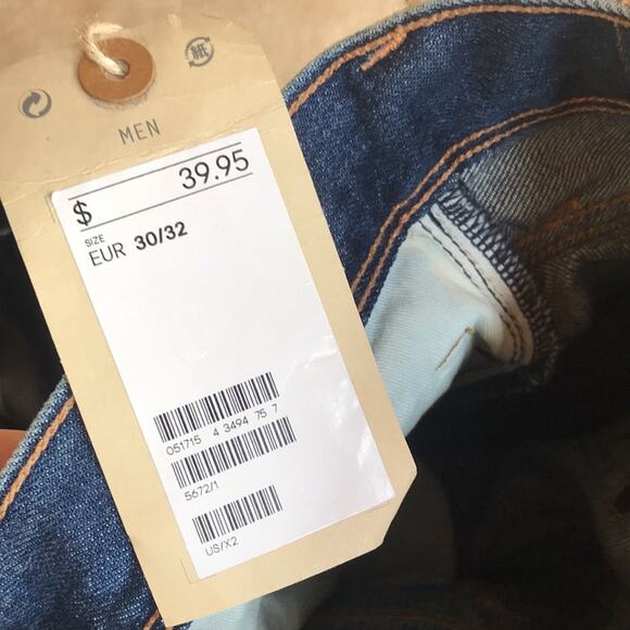 NEW H&M Sliq Low Waist Slim Leg Jeans 30 x 32 - Picture 8 of 8